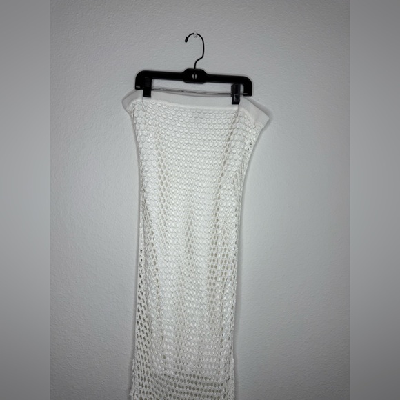 PQ Swim White Crochet Fringe Skirt - Picture 2 of 3